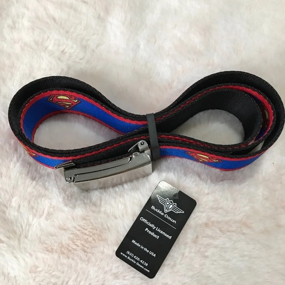 Buckle Down Other - SOLD! Buckle-Down Superman Logo Belt